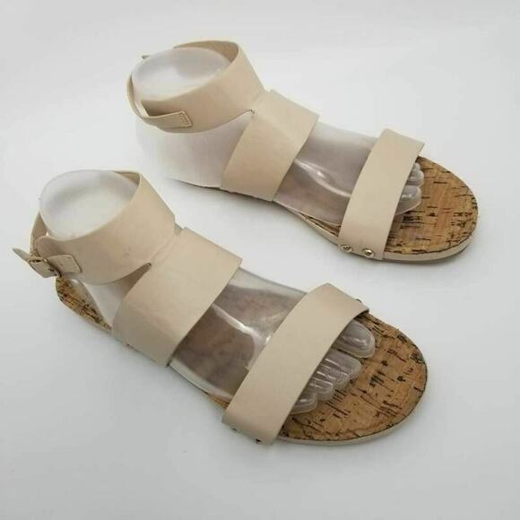 Restricted Womens Ankle Strap Buckle Flat Sandals Beige Size 8.5 - Picture 10 of 12